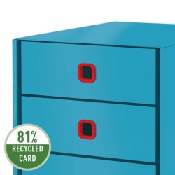 Pojemnik z 3 szufladami Leitz C&S Cosy, niebieski