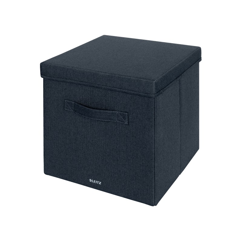 Pudełko do przechowywania z pokrywką Leitz Fabric, duże, 2 sztuki, ciemnoszare