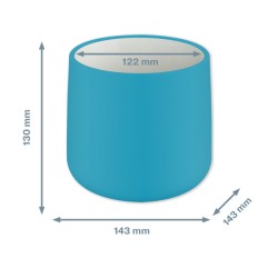 Doniczka Leitz Cosy, niebieska