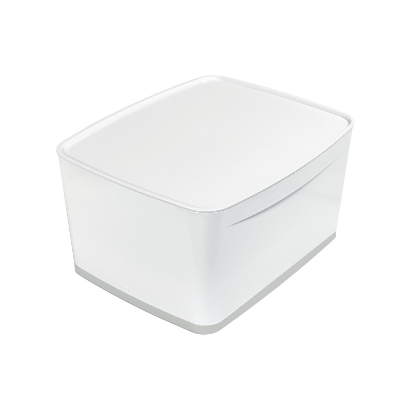 MyBox duży z pokrywką Leitz WOW, biały