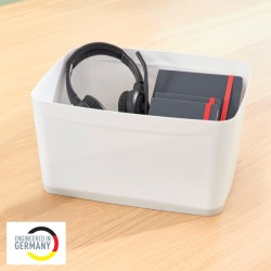 MyBox duży z pokrywką Leitz WOW, biały