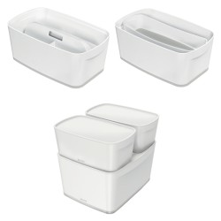 MyBox mały z pokrywką Leitz WOW, biały