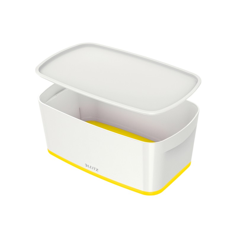 MyBox mały z pokrywką Leitz WOW, żółty