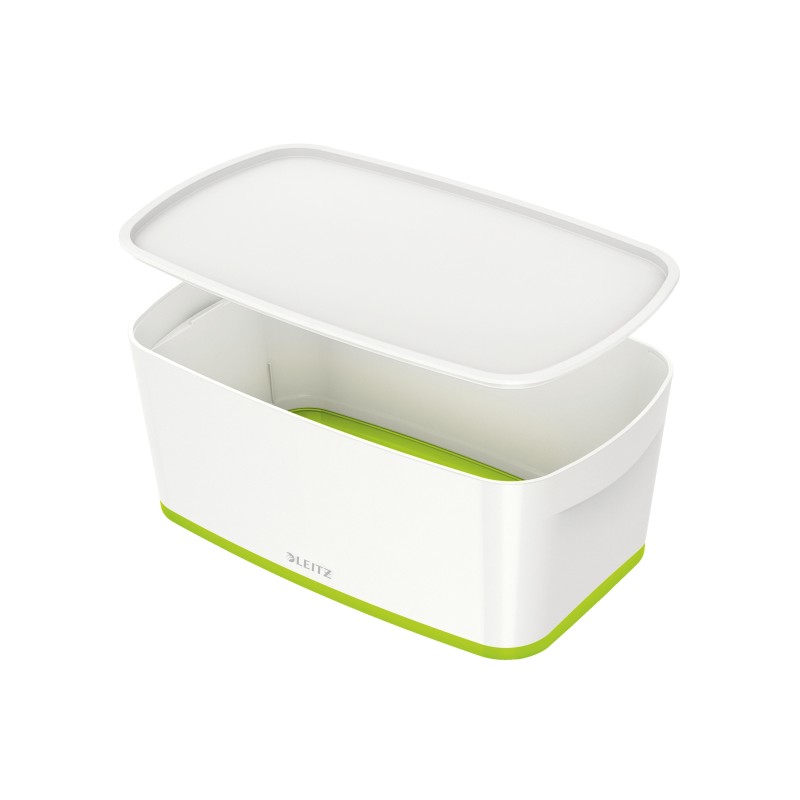 MyBox mały z pokrywką Leitz WOW, zielony