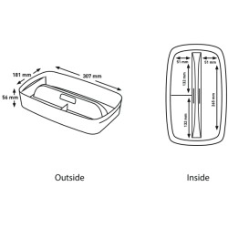 MyBox Organizer mały z uchwytem Leitz WOW, biały