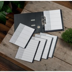 Przekładki Recycle A4 PP A - Z, czarne