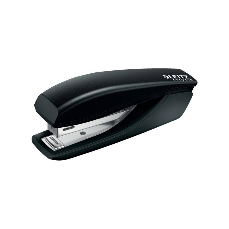 Mini zszywacz NeXXt Recycle, 10 kartek, 3 lata gwarancji, czarny