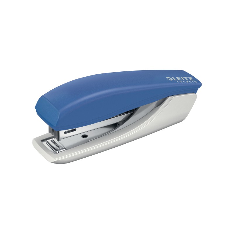 Mini zszywacz NeXXt Recycle, 10 kartek, 3 lata gwarancji, niebieski