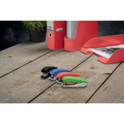 Mini zszywacz NeXXt Recycle, 10 kartek, 3 lata gwarancji, niebieski