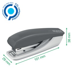 Mini zszywacz NeXXt Recycle, 10 kartek, 3 lata gwarancji, zielony