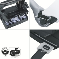 Mini dziurkacz NeXXt Recycle, 10 kartek, 3 lata gwarancji, czarny