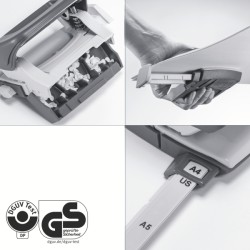 Mini dziurkacz NeXXt Recycle, 10 kartek, 3 lata gwarancji, niebieski