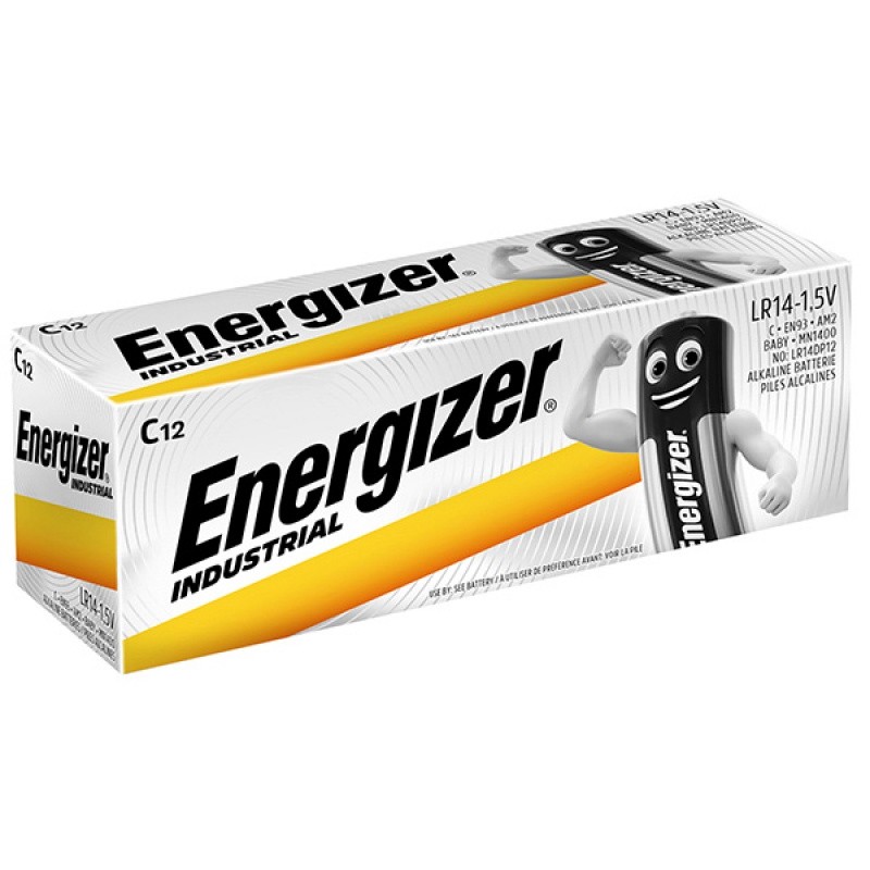 Bateria ENERGIZER Industrial, C, LR14, 1,5V, 12szt.