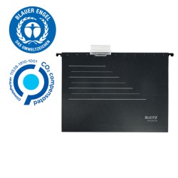 Teczki zawieszane Alpha Recycle, czarny