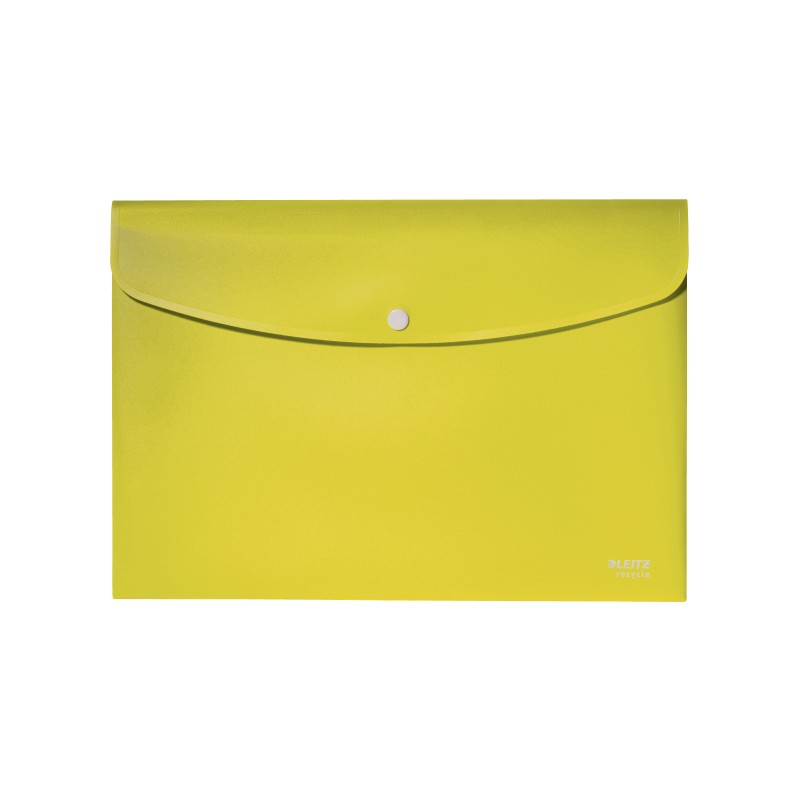 Teczka kopertowa Recycle A4 PP, żółta