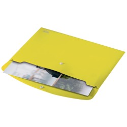 Teczka kopertowa Recycle A4 PP, żółta
