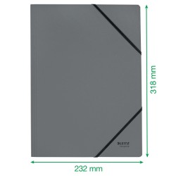 Teczka kartonowa z gumką Recycle A4, żółty