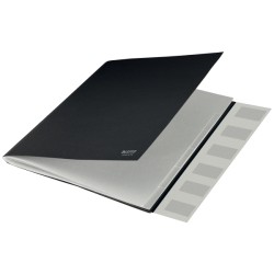 Teczka segregująca Recycle A4 6 przekładek, czarna