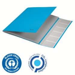 Teczka segregująca Recycle A4 6 przekładek, niebieska