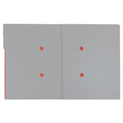 Teczka segregująca Recycle A4 6 przekładek, czerwona