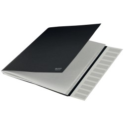 Teczka segregująca Recycle A4 12 przekładek, czarna