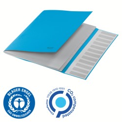 Teczka segregująca Recycle A4 12 przekładek, niebieska