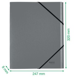 Teczka segregująca Recycle A4 12 przekładek, czerwona