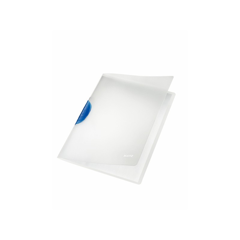 Skoroszyt z klipsem Leitz Magic (okładki przezr./klips kolor), niebieski