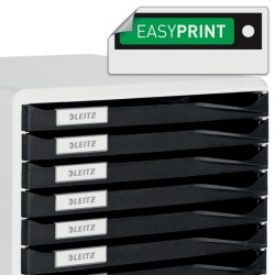 Pojemnik na korespondencję Leitz - 10 szuflad, ciemnoszary