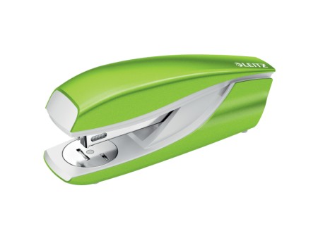 Zszywacz średni metalowy Leitz WOW, zielony, 10 lat gwarancji, 30 kartek