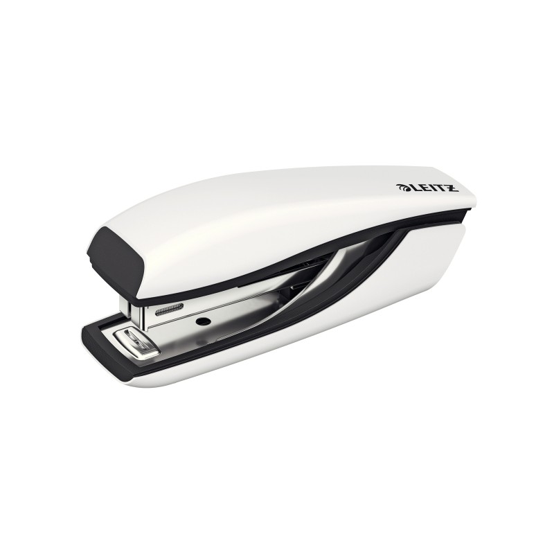 Zszywacz Mini metalowy Leitz WOW, biały, 10 lat gwarancji, 10 kartek