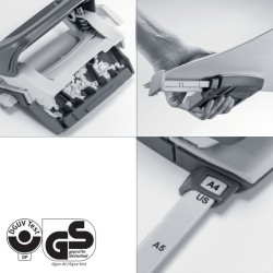 Dziurkacz Mini metalowy Leitz WOW, żółty, 10 lat gwarancji, 10 kartek