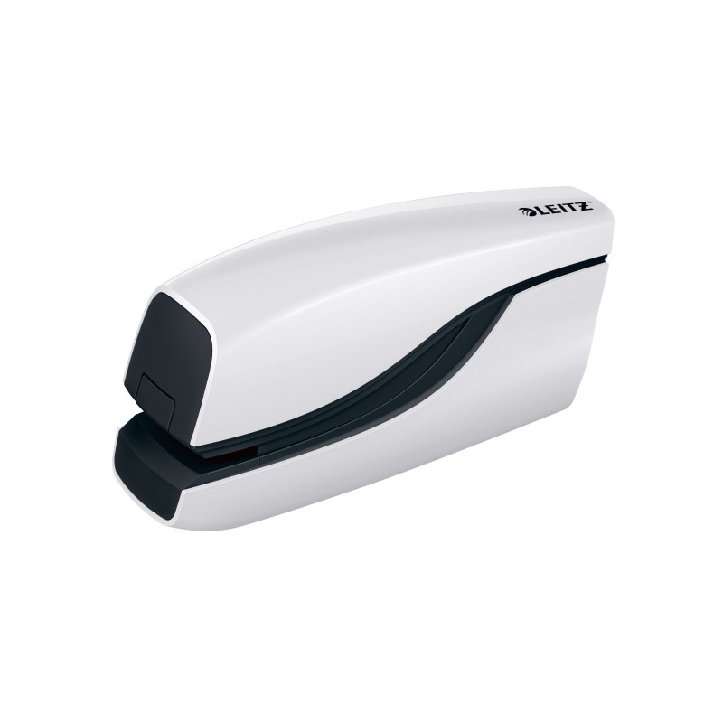 Zszywacz elektryczny na baterie Leitz WOW, biały, 3 lata gwarancji, 10 kartek