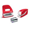 Zszywacz elektryczny na baterie WOW, czerwony, 3 lata gwarancji, 10 kartek