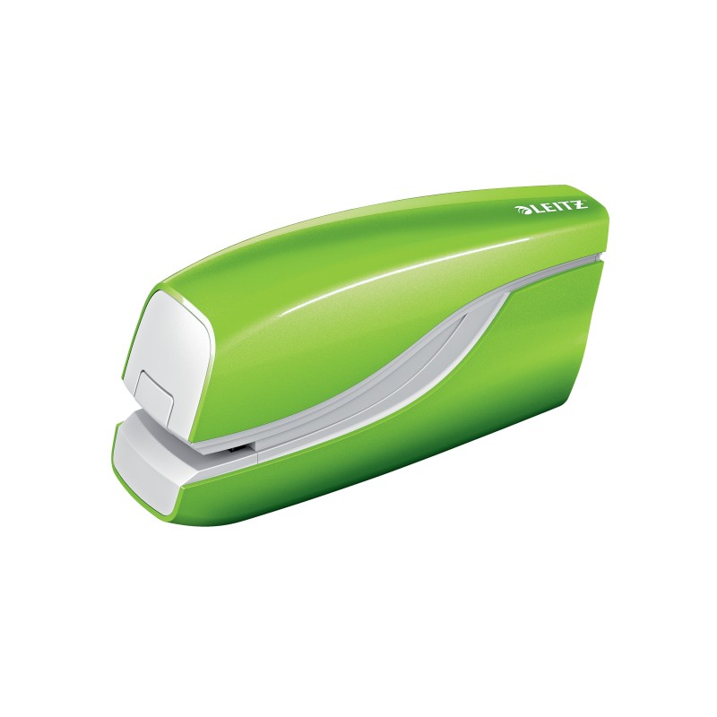 Zszywacz elektryczny na baterie WOW, zielony, 3 lata gwarancji, 10 kartek