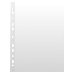 Koszulki na dokumenty DONAU, PP, A4, krystal, 50mikr., 100szt.