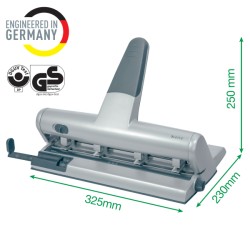 Dziurkacz regulowany Leitz AKTO, czarny, 10 lat gwarancji, 30 kartek