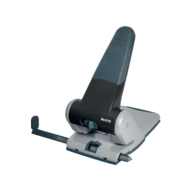 Dziurkacz mocny Leitz, czarny, 10 lat gwarancji, 65 kartek