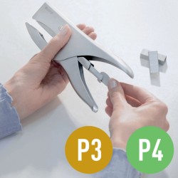 Zszywacz nożycowy Leitz, metaliczny srebrny (24/6, 24/8), 10 lat gwarancji, 40 kartek