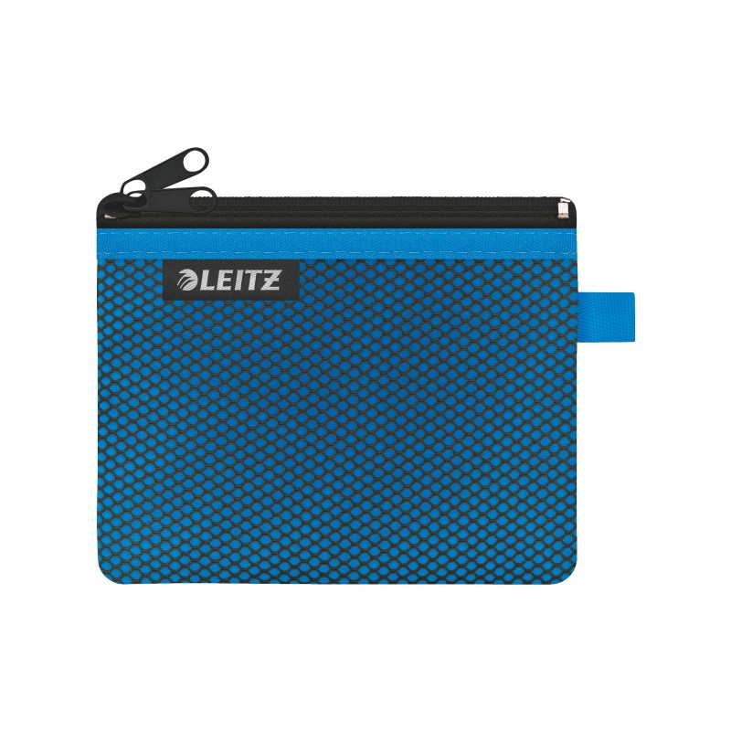 Saszetka z suwakiem z dwiema przegródkami Leitz WOW, rozmiar S, niebieska