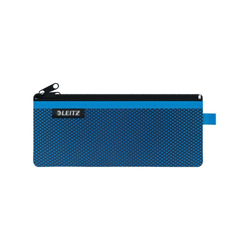 Saszetka z suwakiem z dwiema przegródkami Leitz WOW, rozmiar M, niebieska