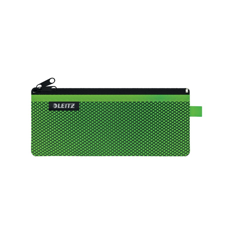Saszetka z suwakiem z dwiema przegródkami Leitz WOW, rozmiar M, zielona