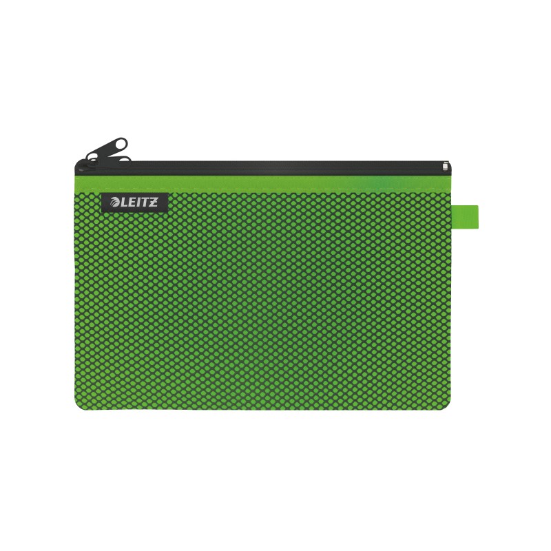 Saszetka z suwakiem z dwiema przegródkami Leitz WOW, rozmiar L, zielona