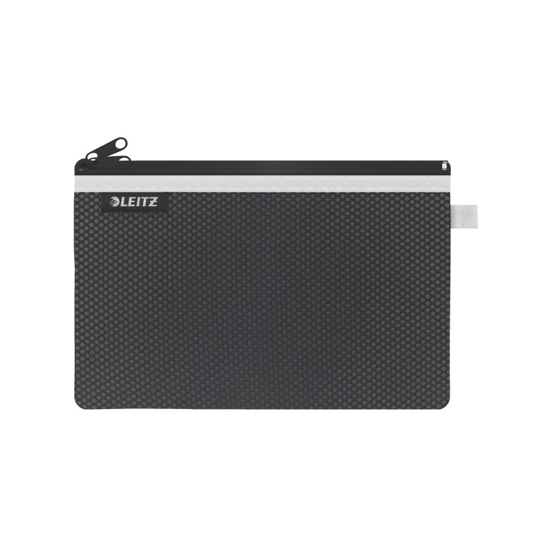 Saszetka z suwakiem z dwiema przegródkami Leitz WOW, rozmiar L, czarna