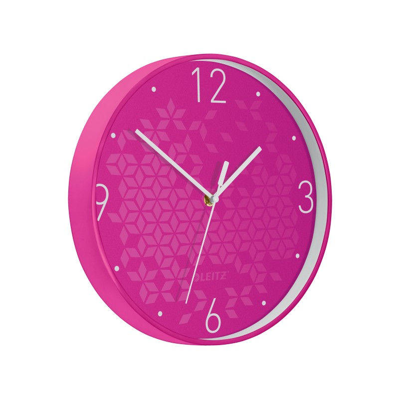 Zegar Leitz WOW, różowy