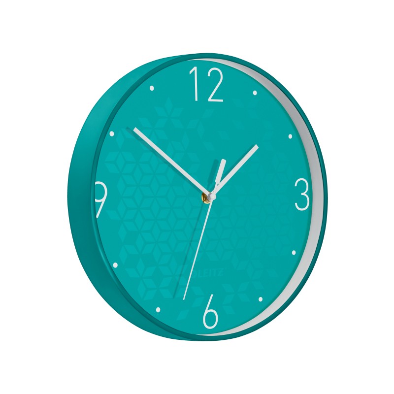 Zegar Leitz WOW, turkusowy