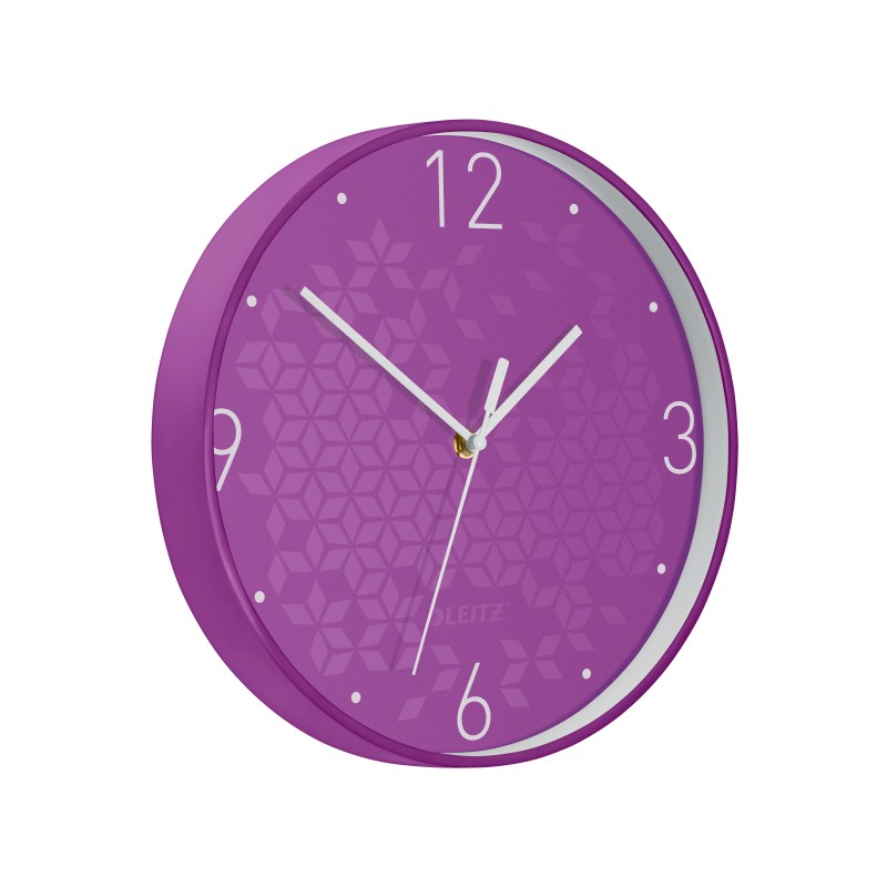 Zegar Leitz WOW, fioletowy