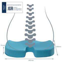 Ortopedyczna poduszka na krzesło Leitz Ergo Cosy, niebieska