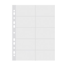 Koszulki na wizytówki DONAU, PP, A4krystal, 60mikr.