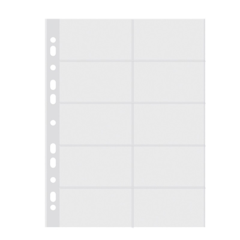 Koszulki na wizytówki DONAU, PP, A4krystal, 60mikr.